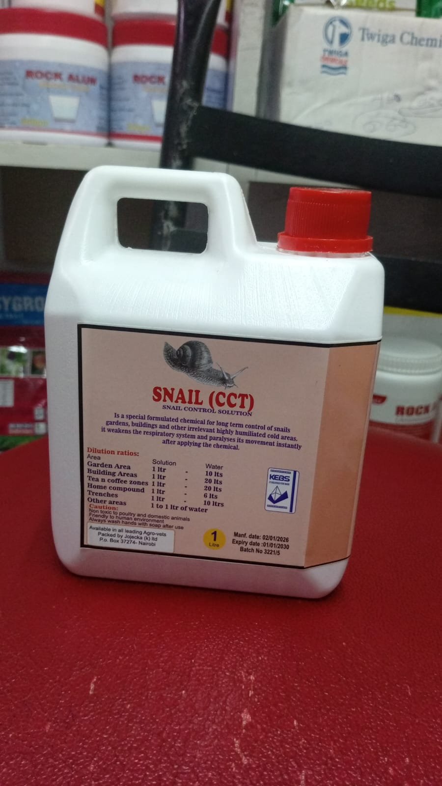Snail (CCT) 250ml, 500ml &1Litre  KSh