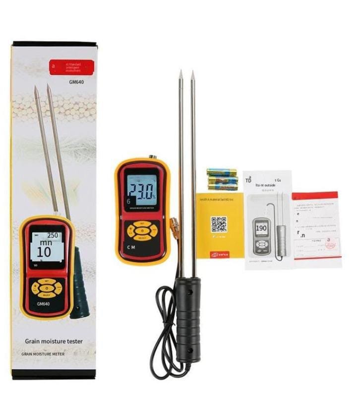 Benetech Smart Grain Moisture Meter, Digital Grain Moisture Tester with Back-light Display, Moisture Measuring Range 5%~30%, High Precision,for Grain Purchase,