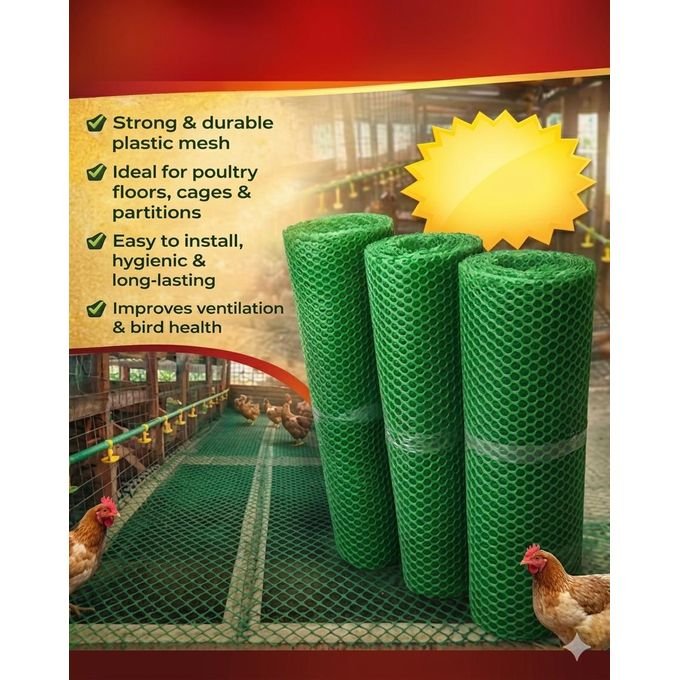25 Meters Plastic Chicken wire mesh - 1 meter high - 1" aperture